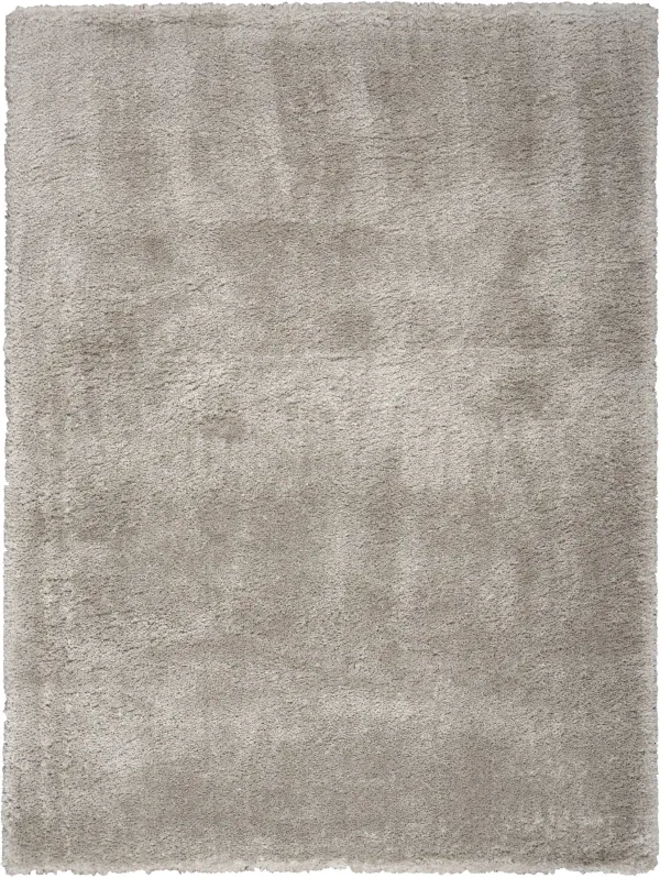 Lana Shag 4' x 6' Area Rug - Silver