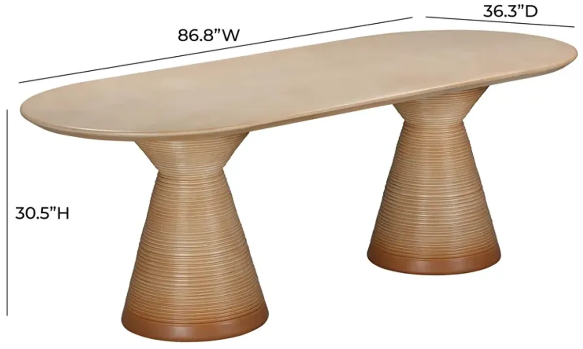 Potter Indoor/Outdoor Oval Dining Table