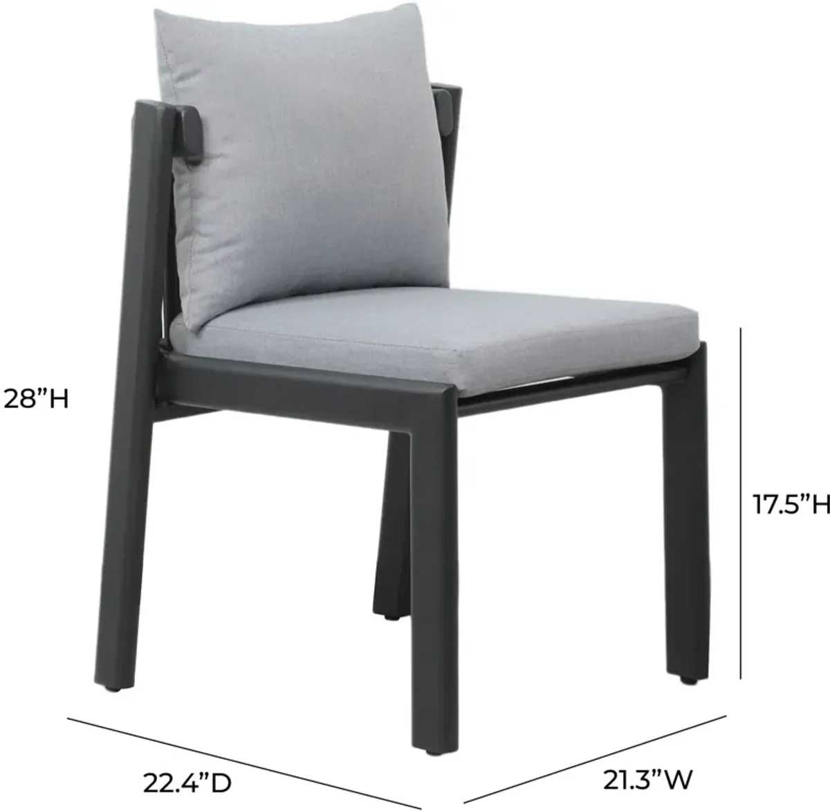 Scottsdale Outdoor Dining Chair - Gray