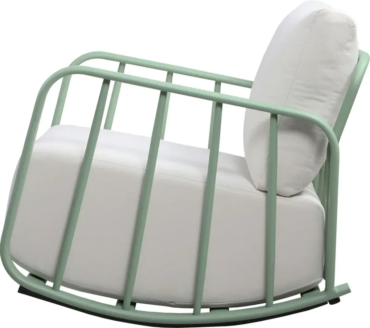 El Paso Outdoor Rocking Chair - Green/Cream