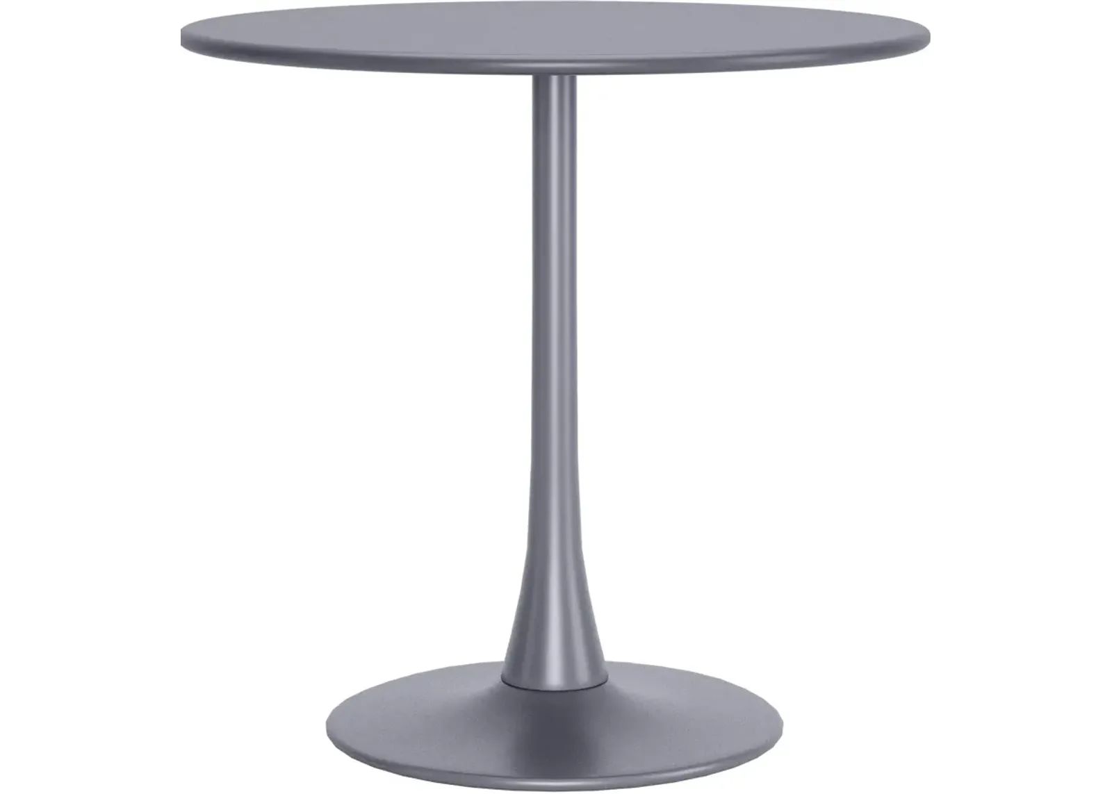 Pinellas Outdoor Round Dining Table - Gray