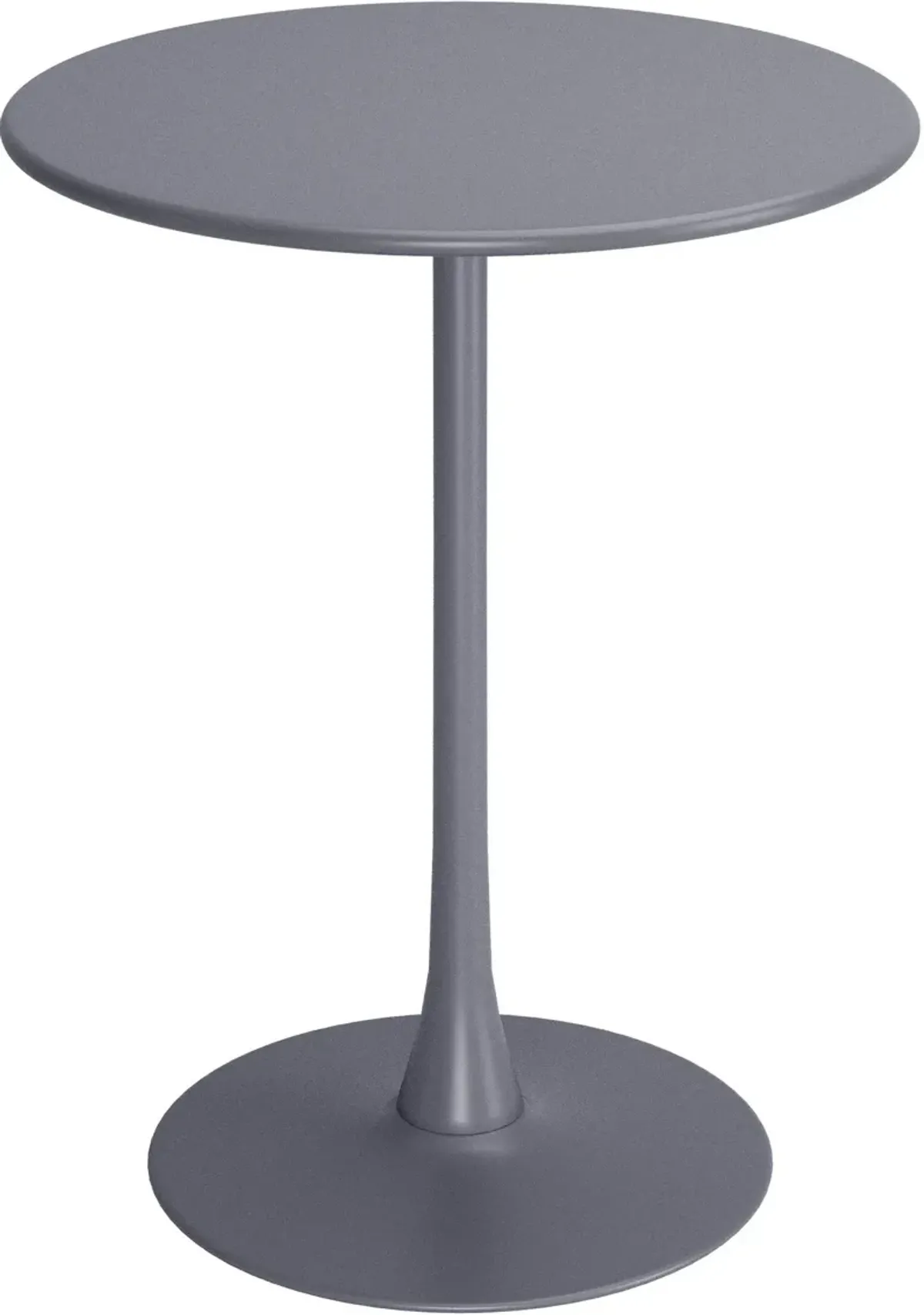 Pinellas Outdoor Round Bar Table - Gray