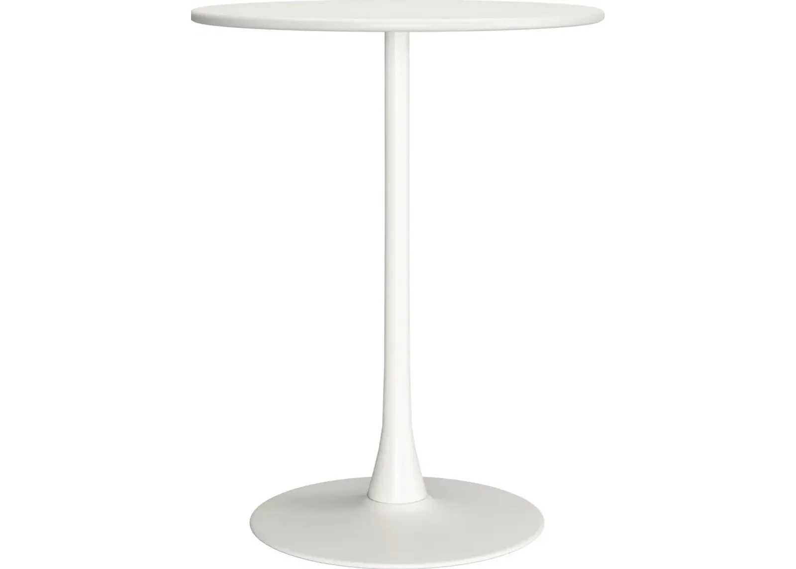 Pinellas Outdoor Round Bar Table - White