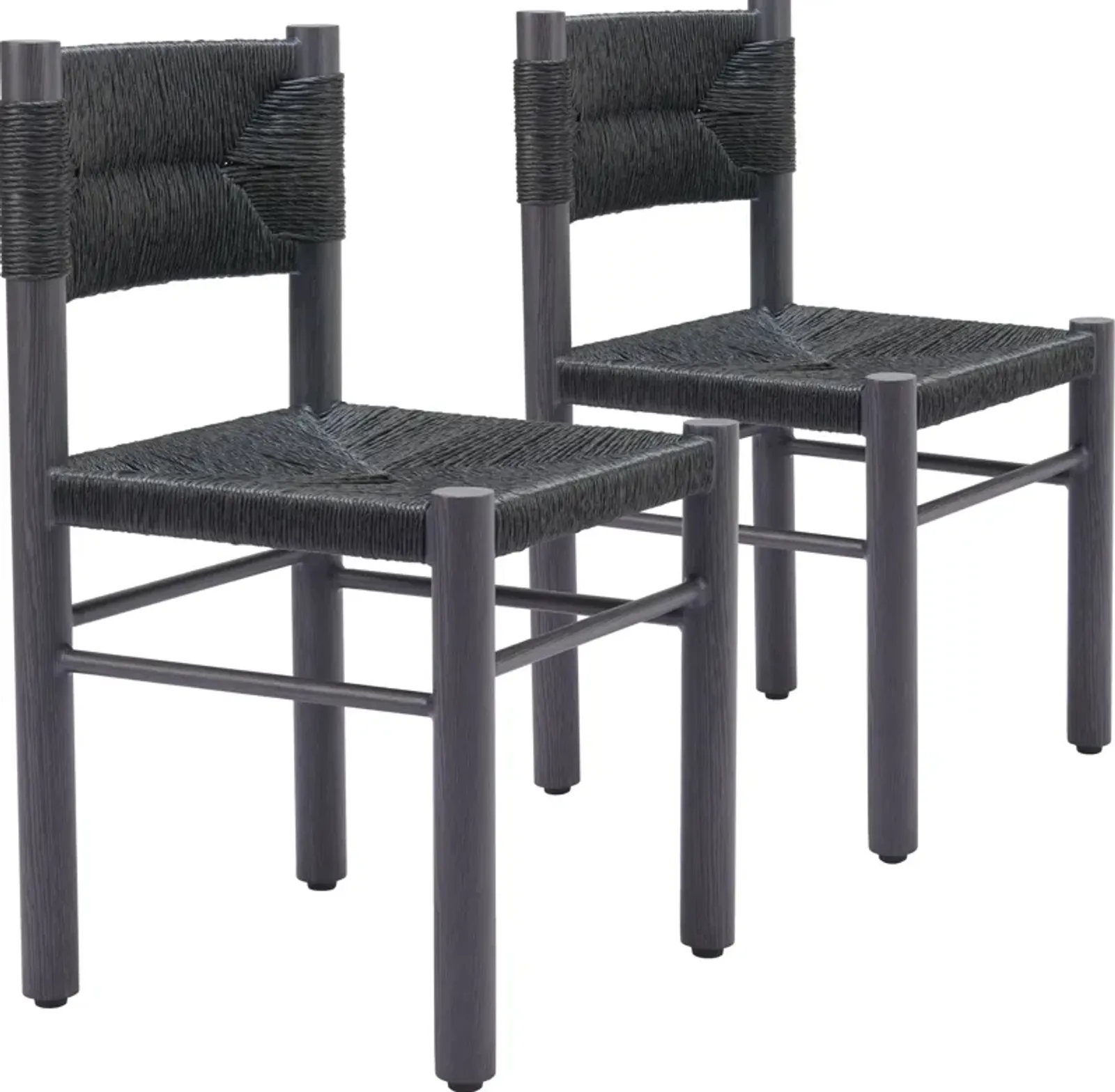 Pelican Outdoor Set of 2 Dining Chairs - Black