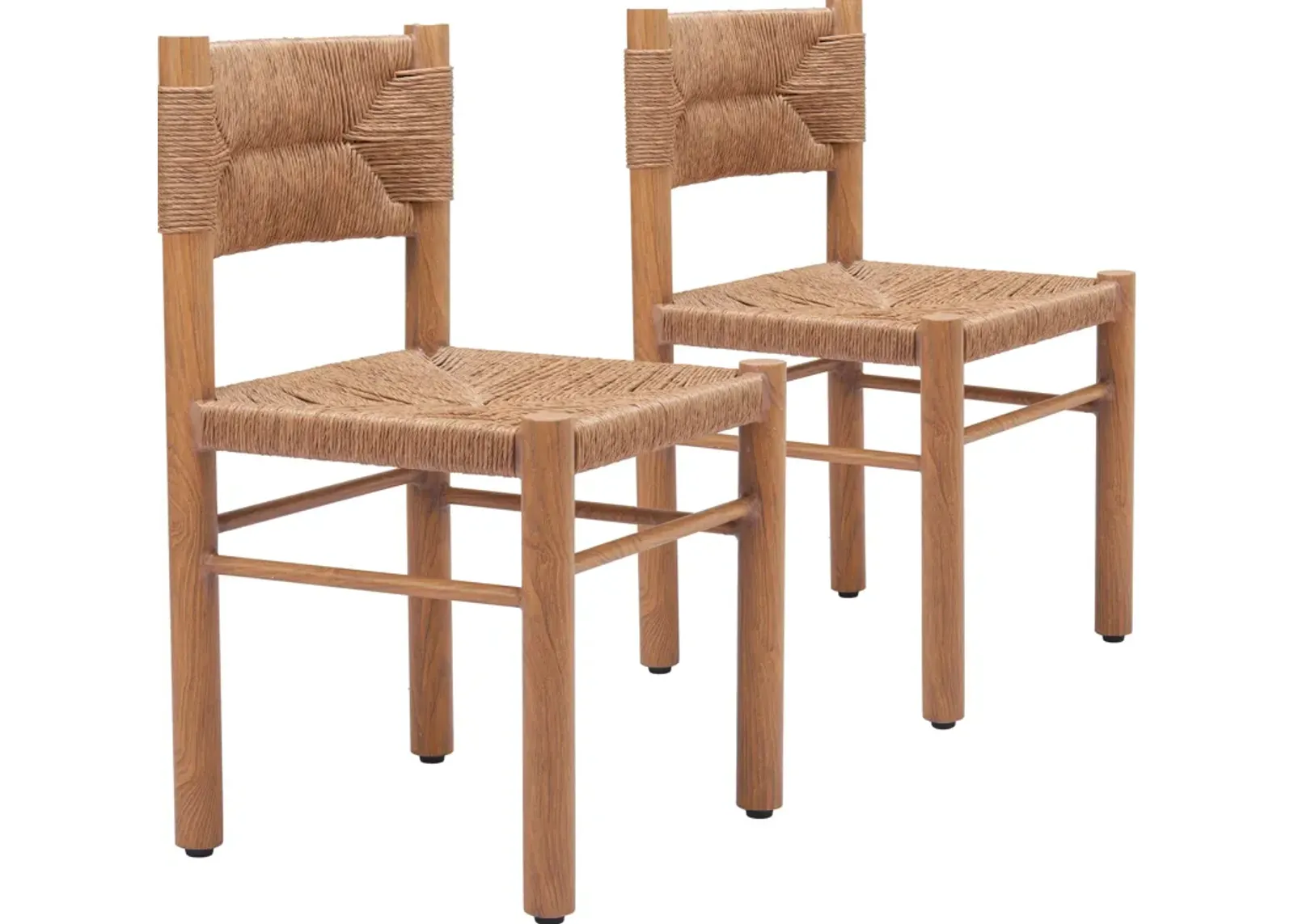 Pelican Outdoor Set of 2 Dining Chairs - Natural