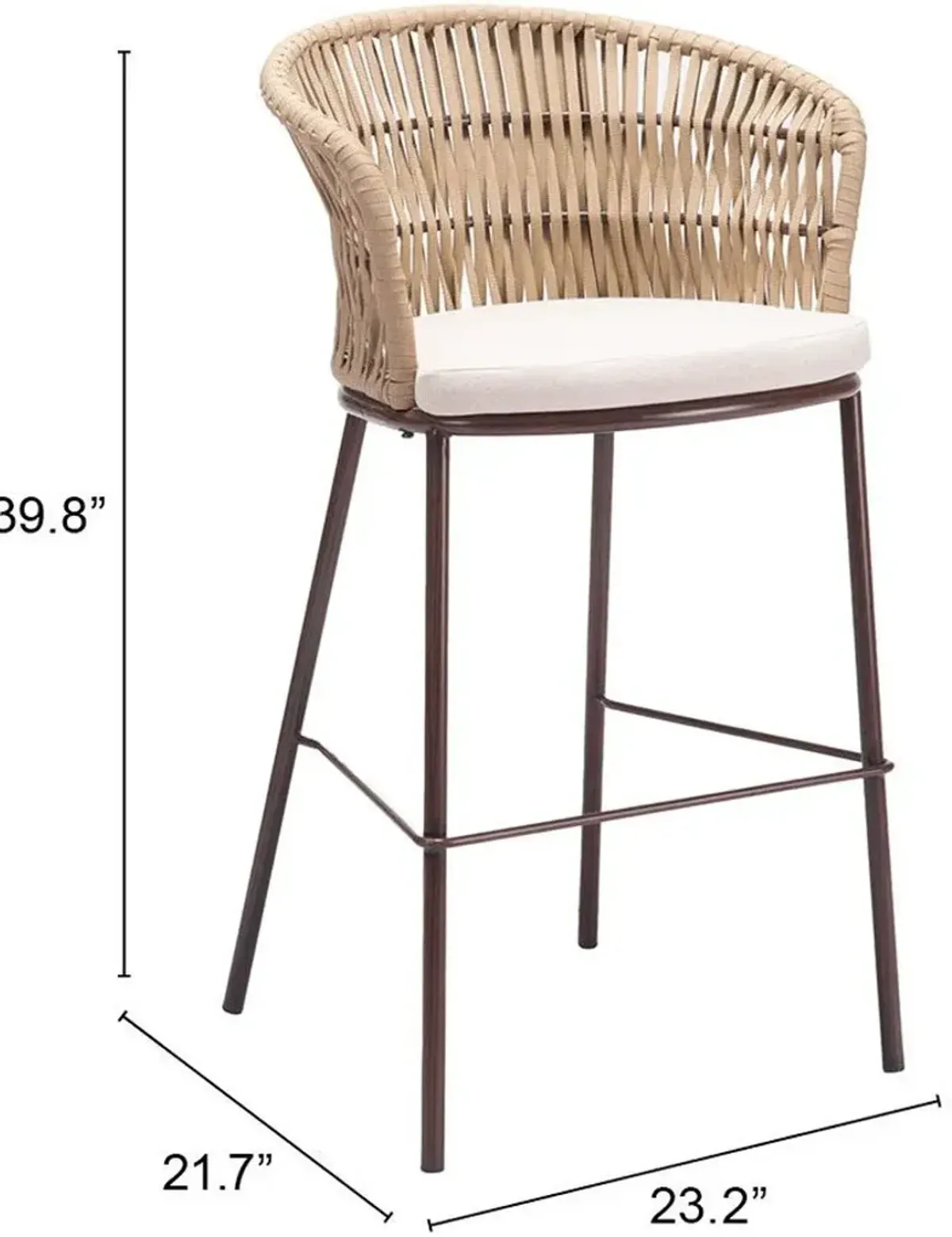 Pax Outdoor Bar Stool