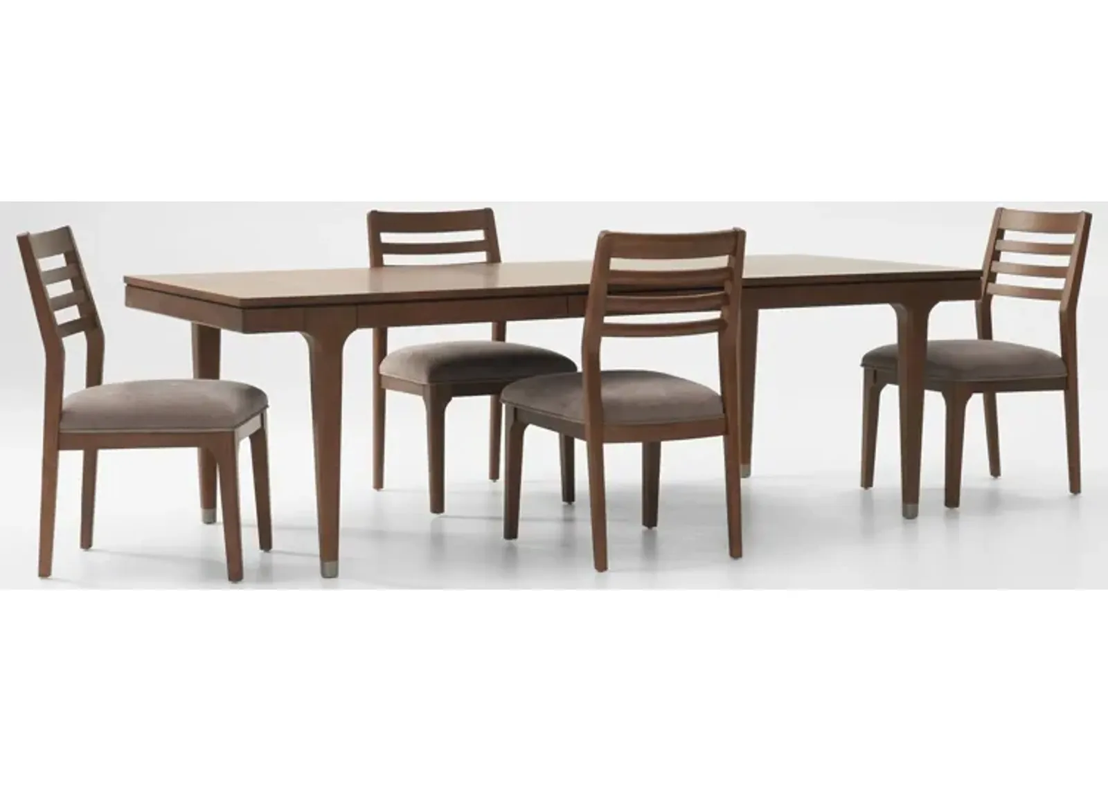 Chicago Extendable Dining Table and 4 Side Chairs