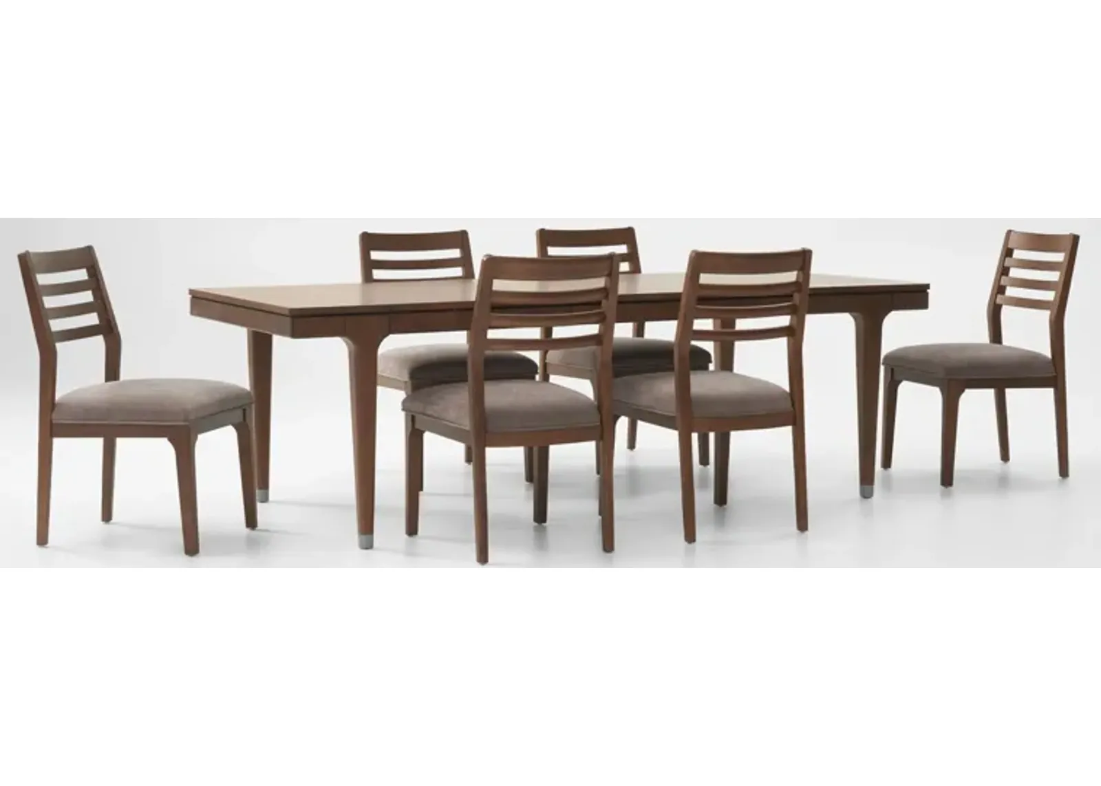 Chicago Extendable Dining Table and 6 Side Chairs