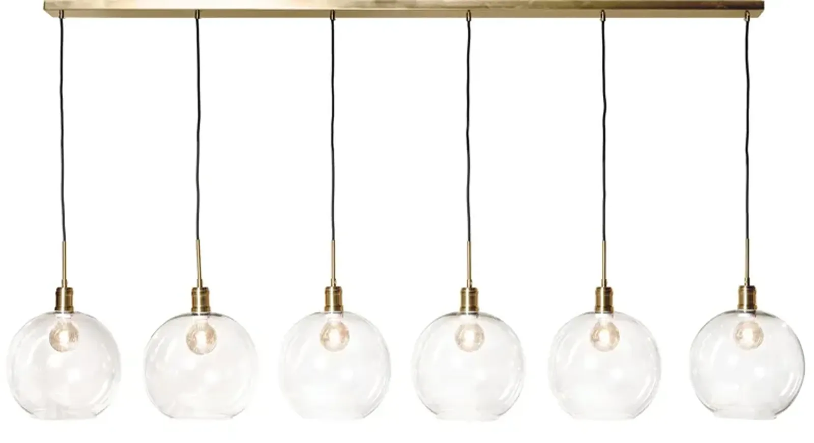 Kent 6-Light Chandelier - Brass