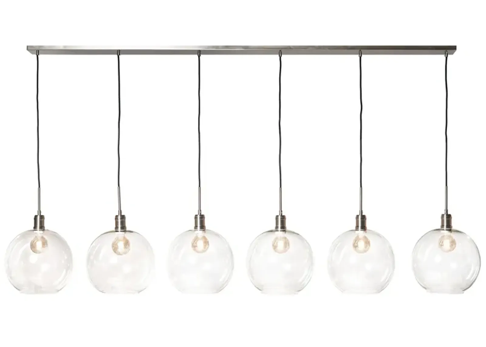 Kent 6-Light Chandelier - Nickel