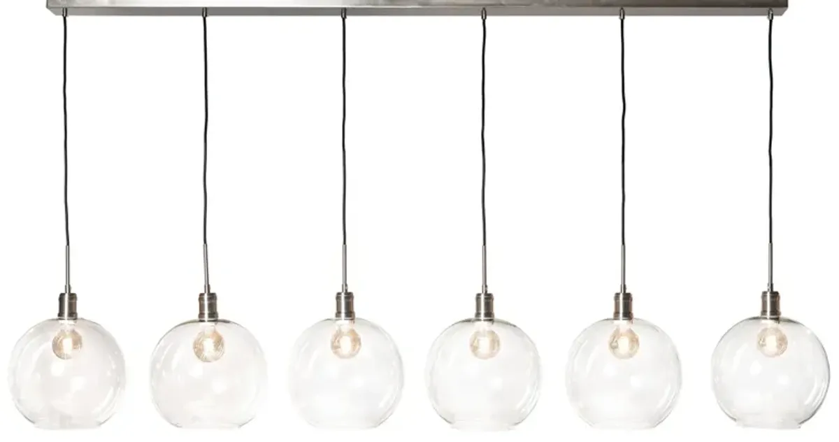 Kent 6-Light Chandelier - Nickel