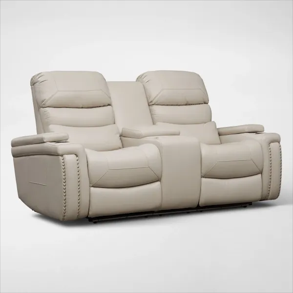 Jackson Triple-Power Reclining Loveseat - Ivory