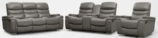 Jackson Manual Reclining Sofa, Loveseat, and Recliner - Gray