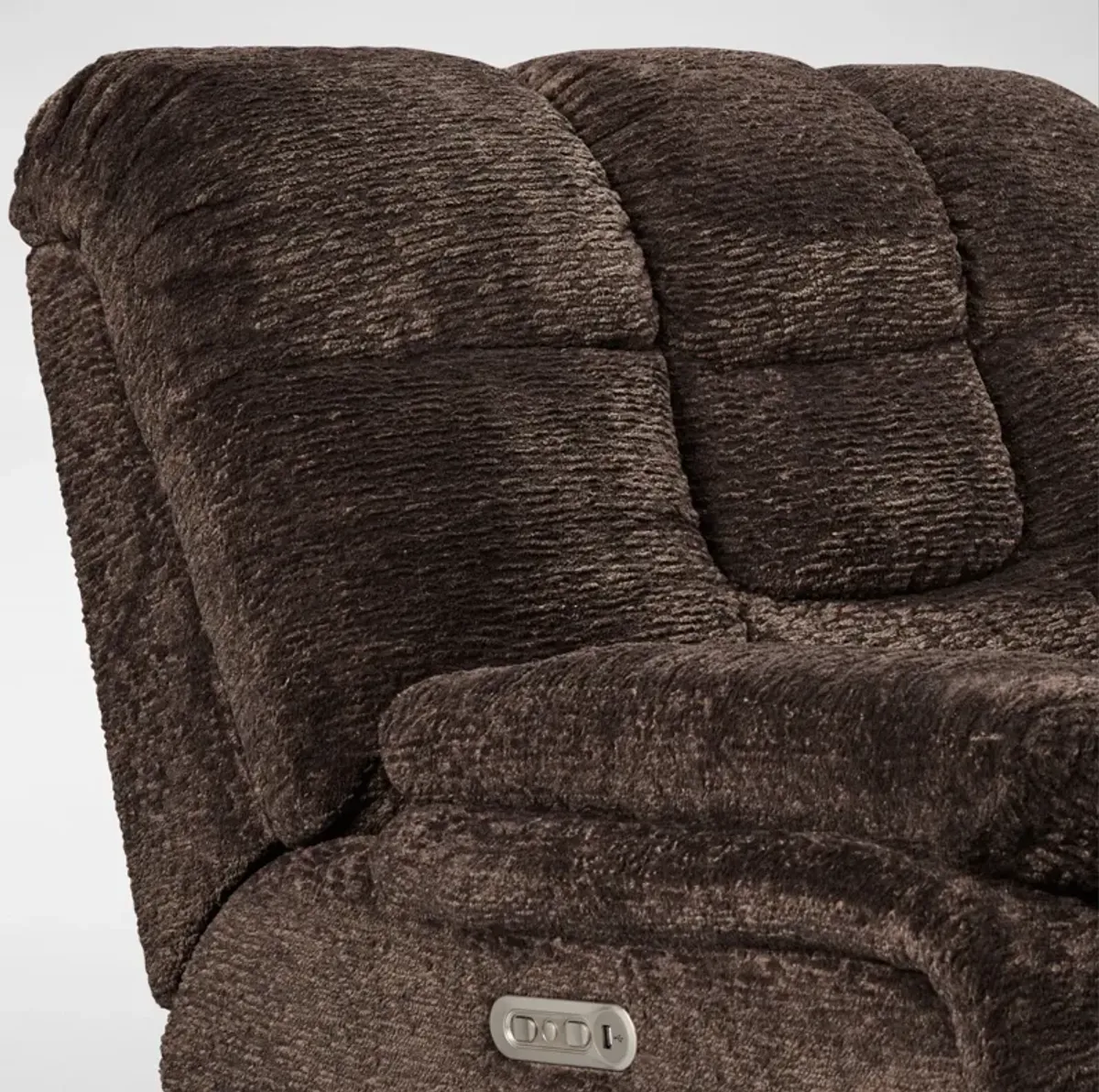 Big Softie Dual-Power Recliner - Chocolate