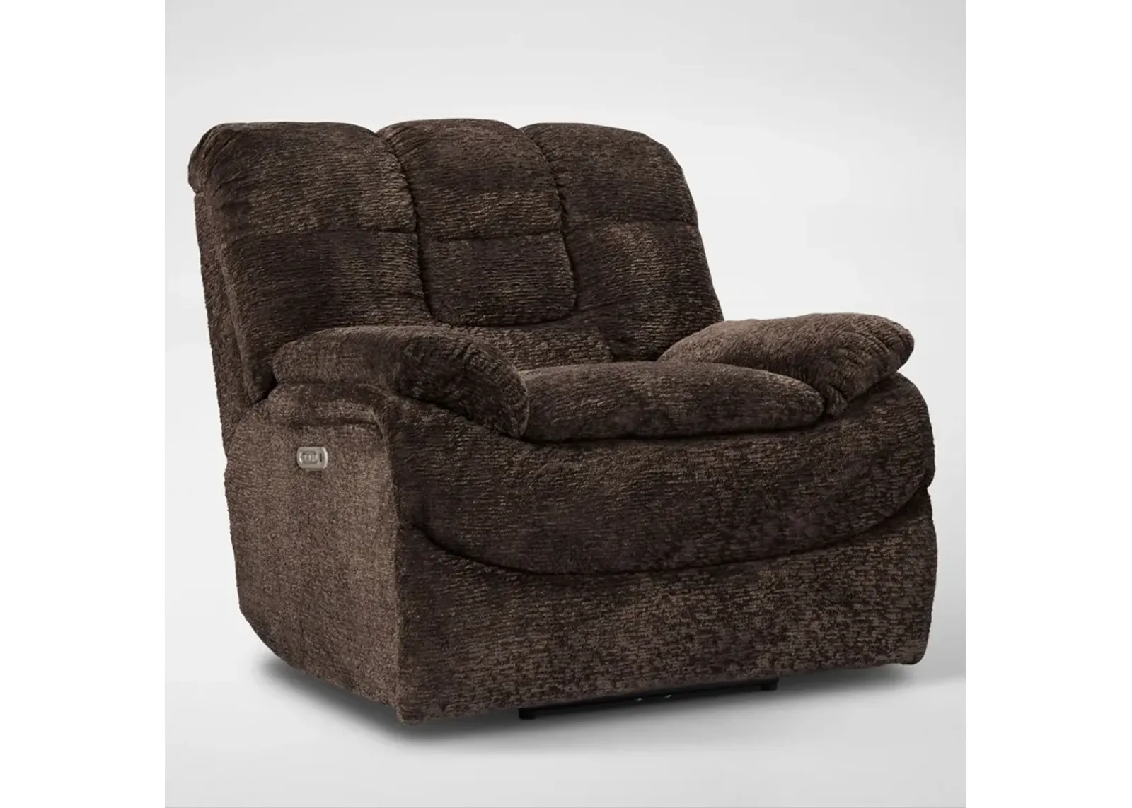 Big Softie Dual-Power Recliner - Chocolate