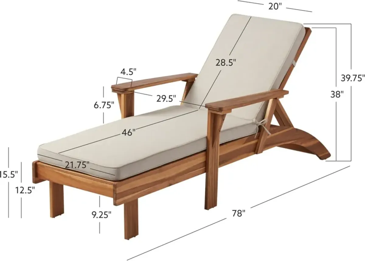 Grenada Outdoor Chaise Lounge