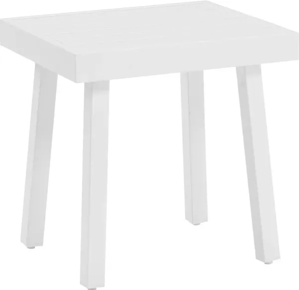South Hampton Outdoor Side Table - White