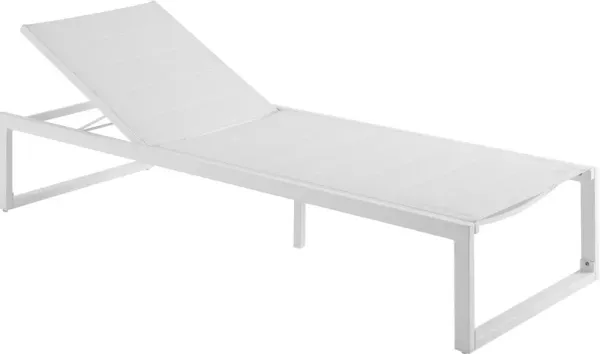 South Hampton Outdoor Chaise Lounge - White