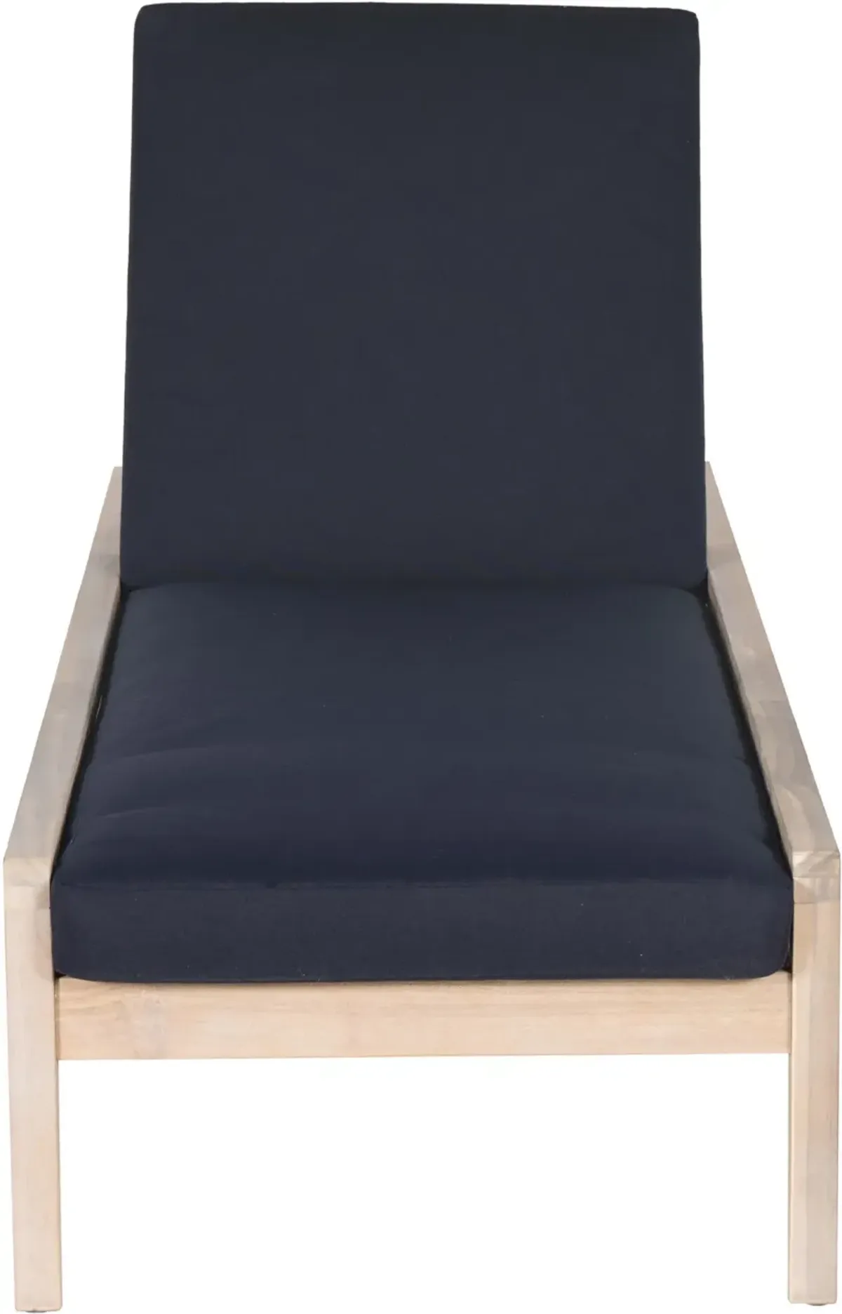 Annotto Bay Outdoor Chaise Lounge - Blue/Natural