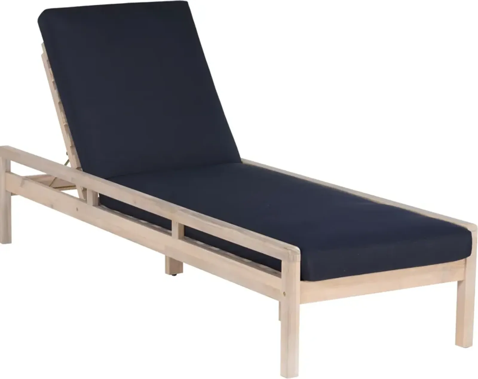 Annotto Bay Outdoor Chaise Lounge - Blue/Natural