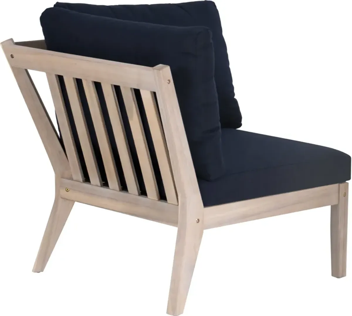 Annotto Bay Outdoor Corner Chair - Blue/Natural