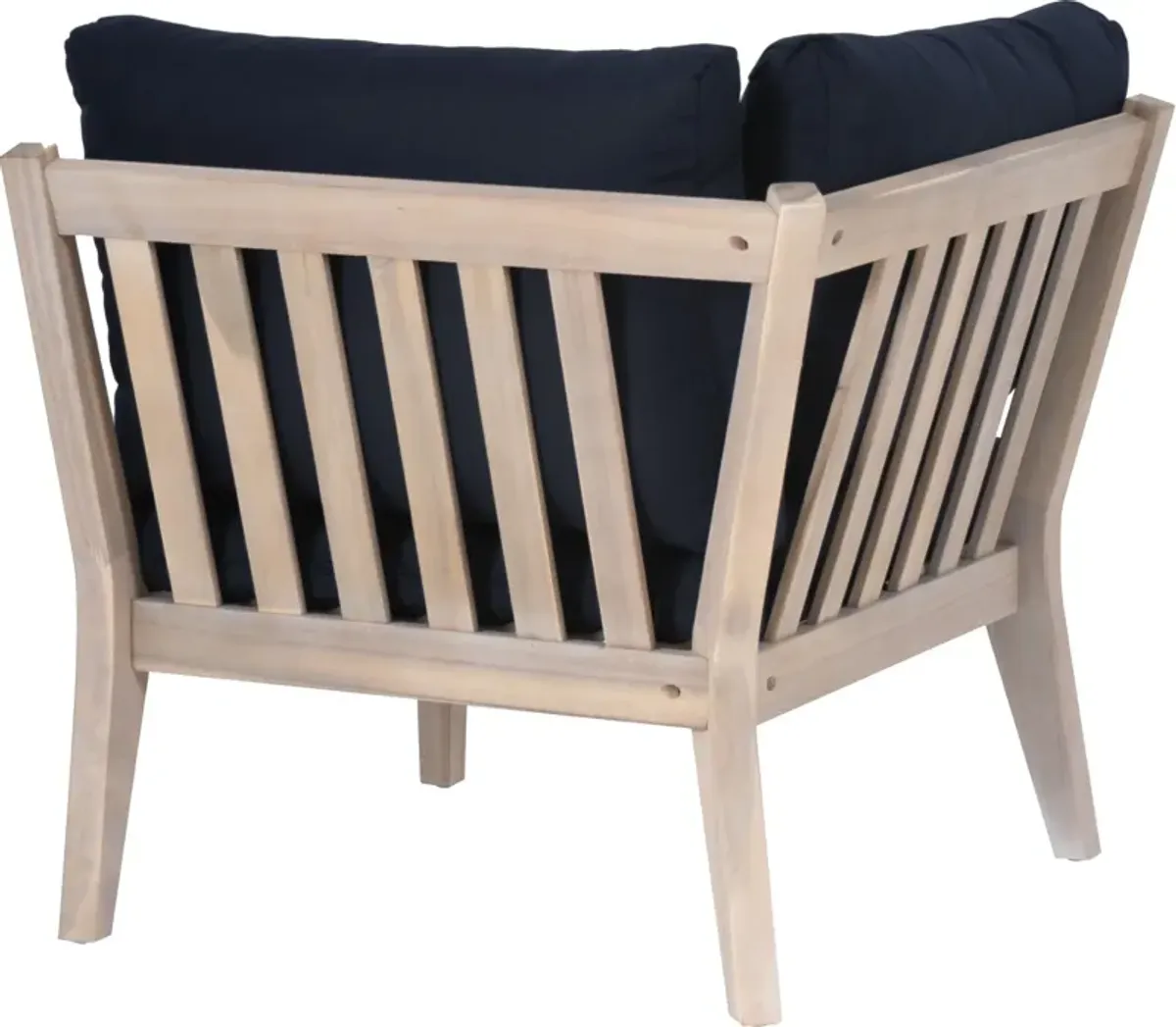 Annotto Bay Outdoor Corner Chair - Blue/Natural