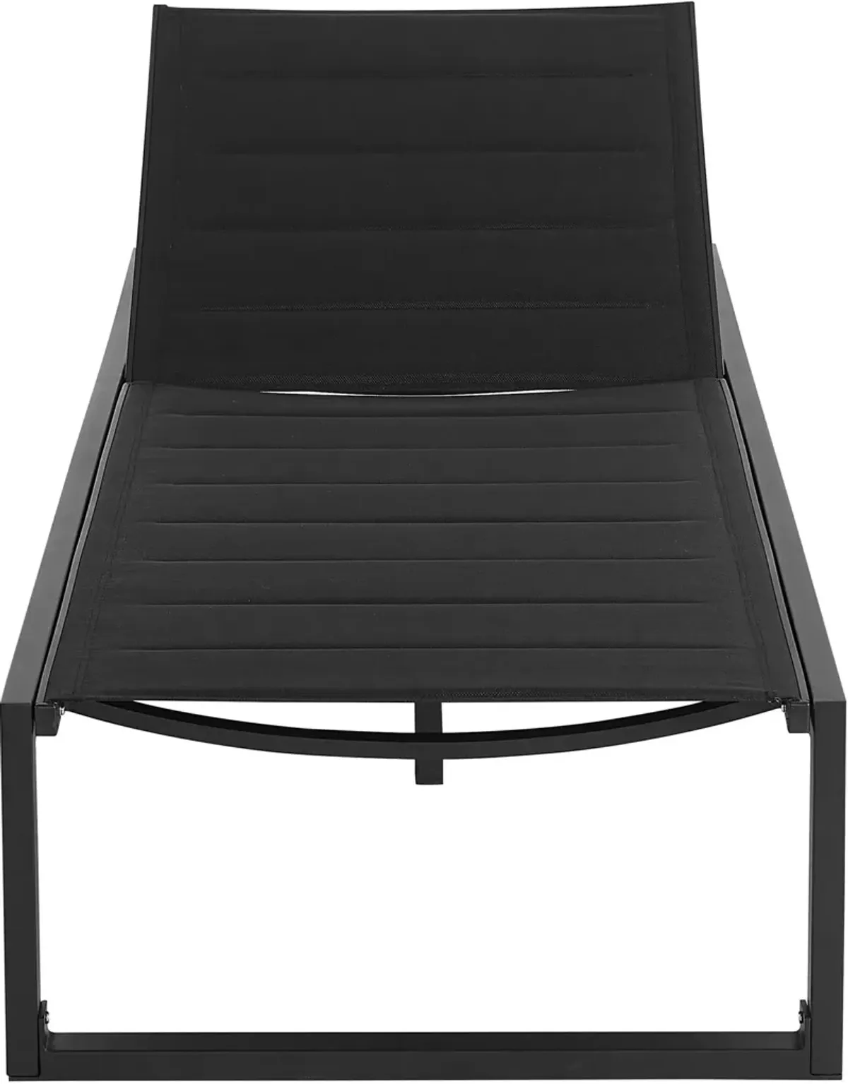 South Hampton Outdoor Chaise Lounge - Black