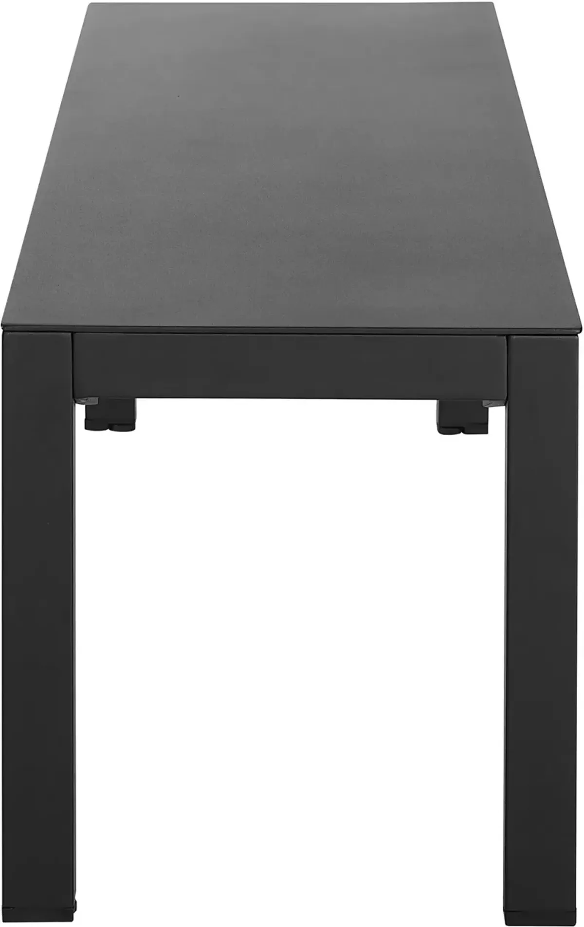 South Hampton Outdoor Dining Bench - Black