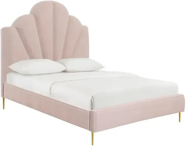 Conch Upholstered Platform Queen Bed