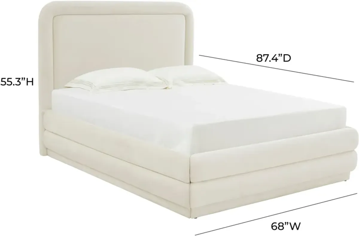 Muna Upholstered Platform Queen Bed