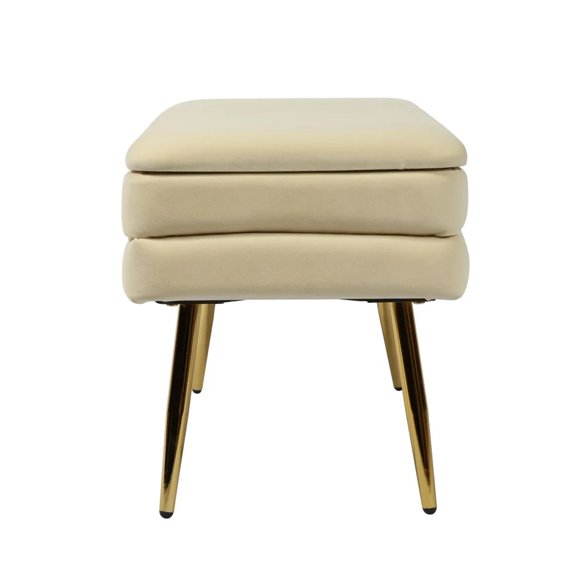Sadira Upholstered Storage Bench - Cream