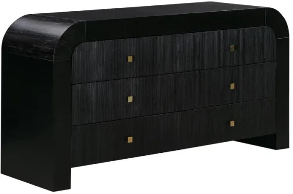 Laverne 6-Drawer Dresser - Black