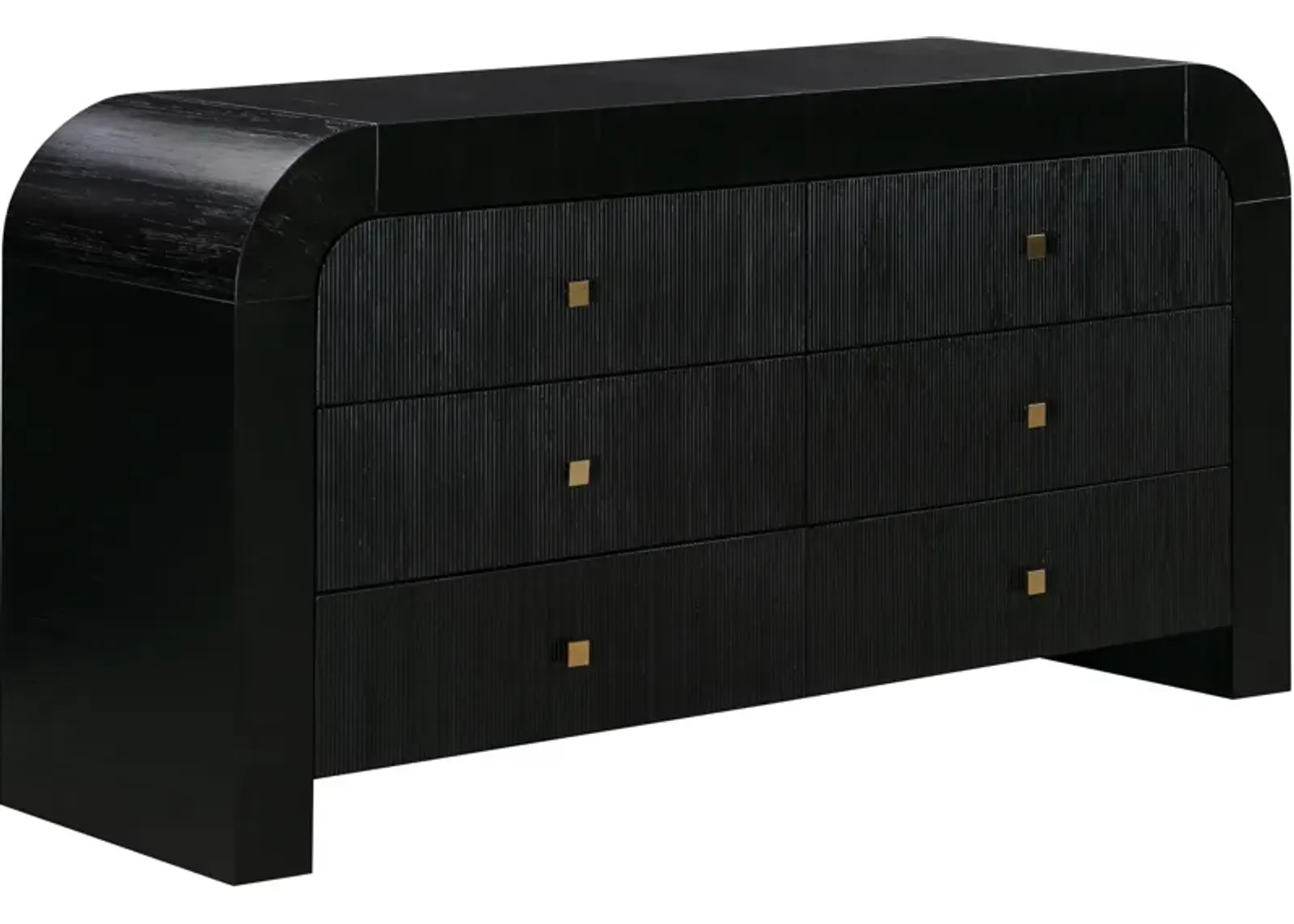 Laverne 6-Drawer Dresser - Black