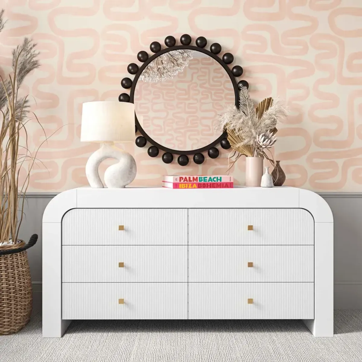 Laverne 6-Drawer Dresser - White