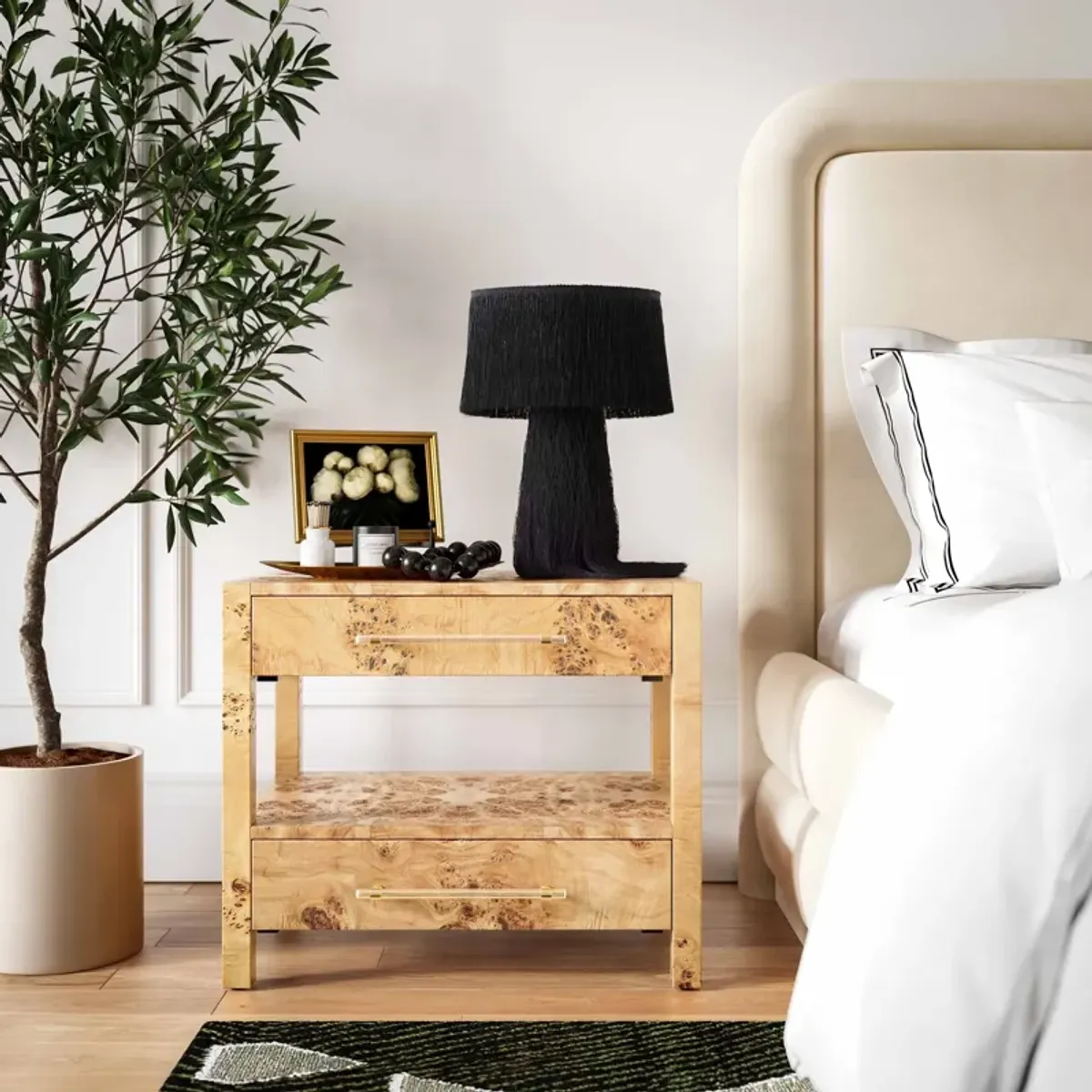 Josiah 2-Drawer Nightstand - Natural