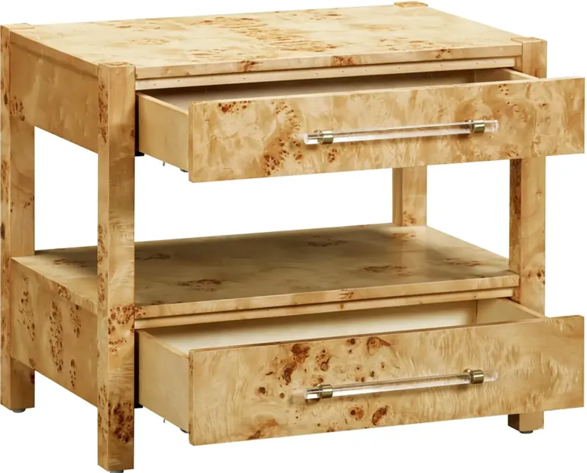 Josiah 2-Drawer Nightstand - Natural