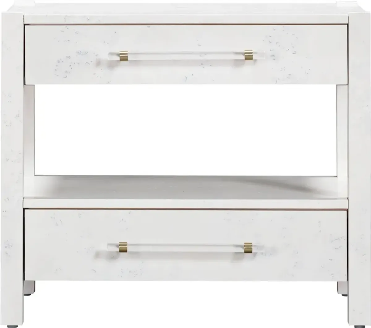 Josiah 2-Drawer Nightstand - White