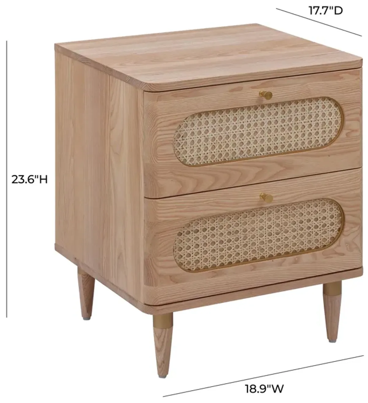 Tonna 2-Drawer Nightstand
