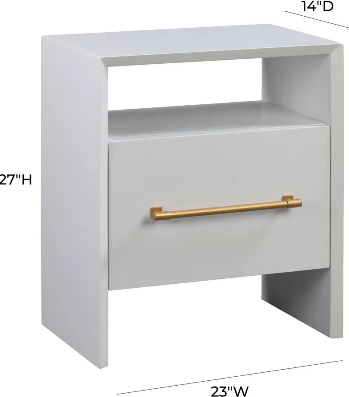 Galen Nightstand - White