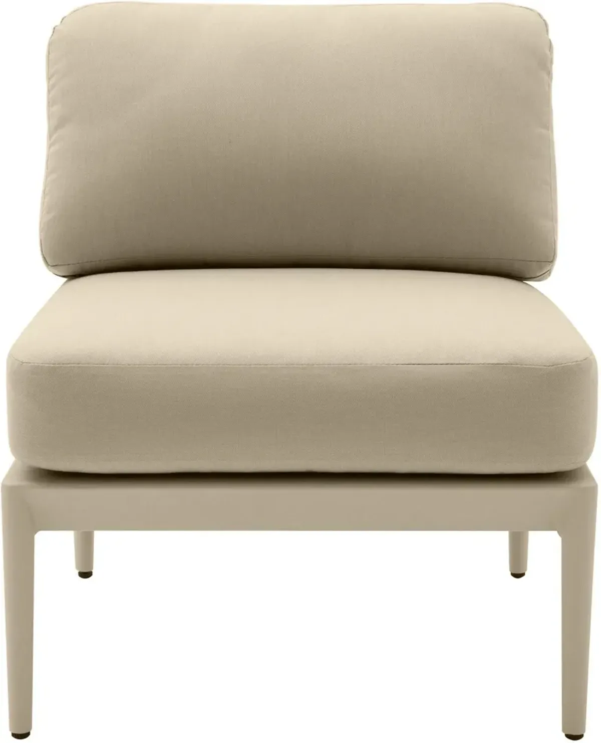 Vancouver Outdoor Armless Chair - Taupe