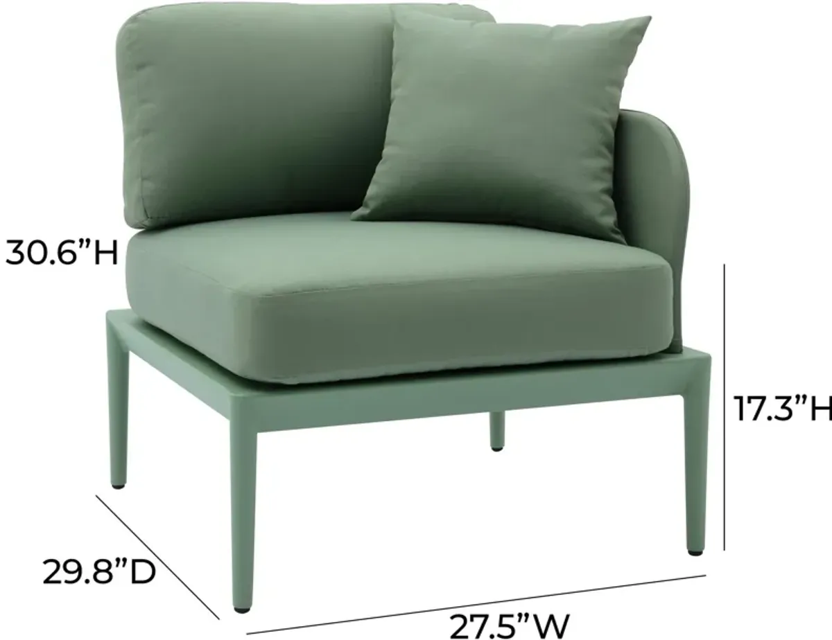 Vancouver Outdoor Right Arm Facing Chair  - Green