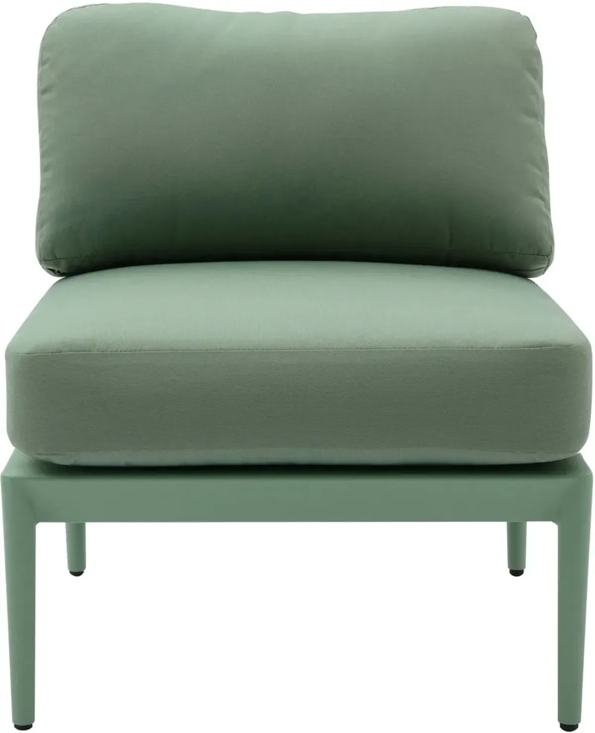 Vancouver Outdoor Armless Chair - Green