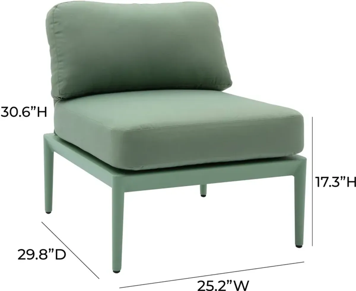 Vancouver Outdoor Armless Chair - Green