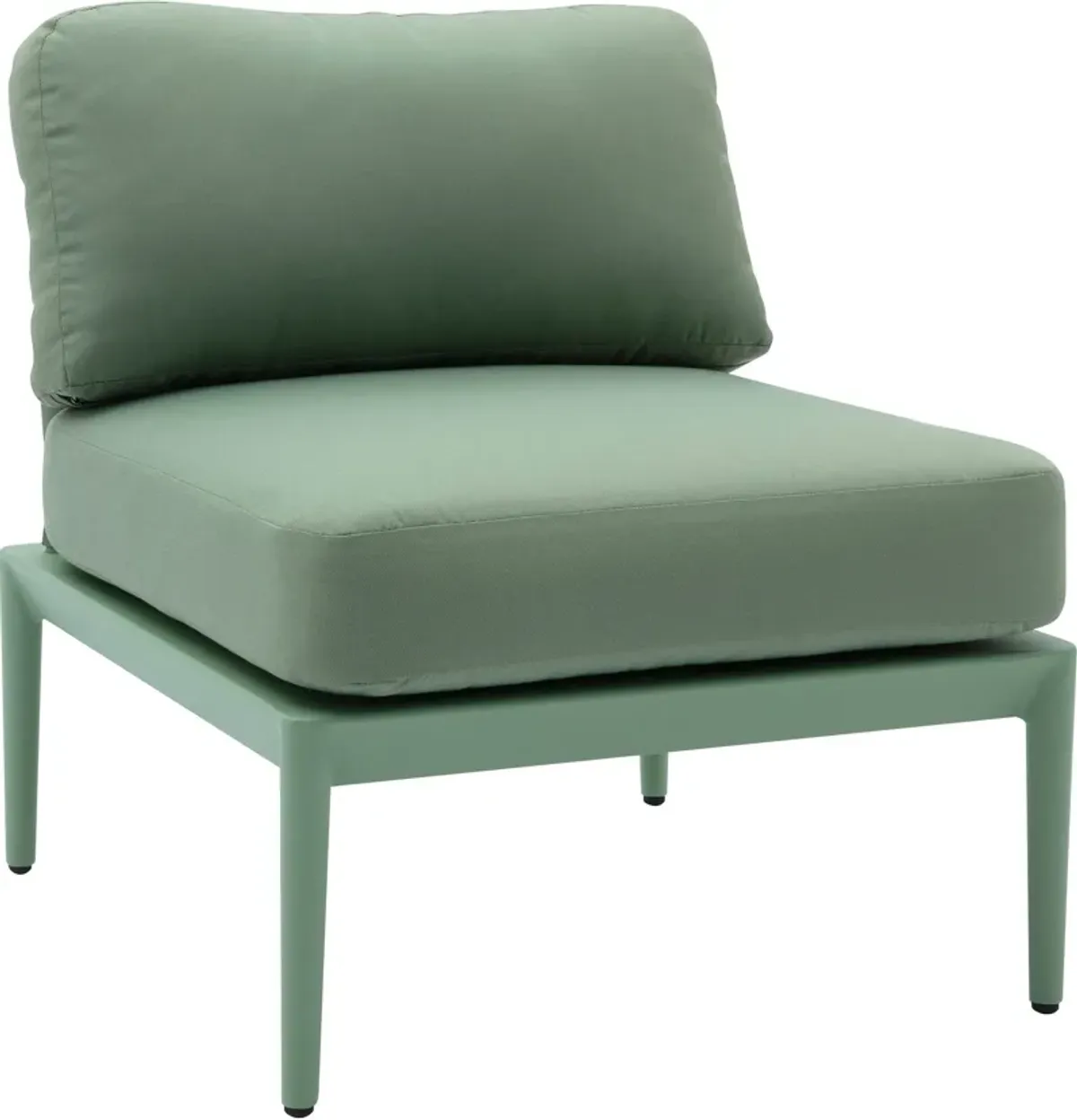 Vancouver Outdoor Armless Chair - Green