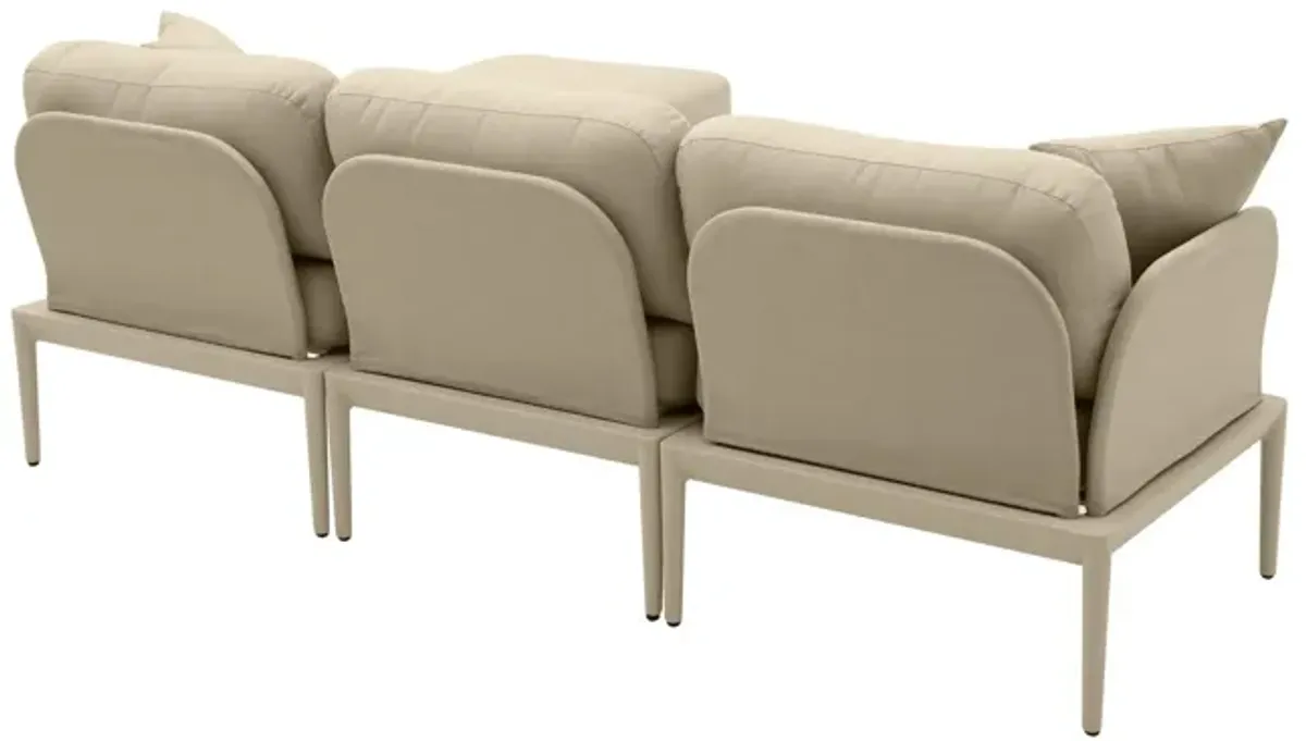 Vancouver 4-Piece Outdoor Modular Sectional - Taupe