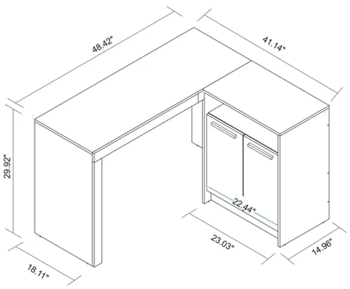 Calabria L-Shaped Desk