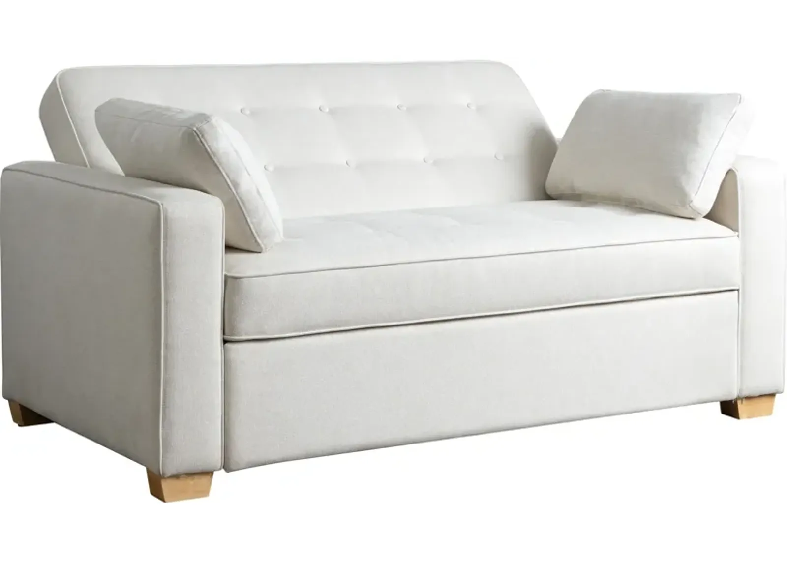 Serta Westly Full Convertible Sofa Bed - Cream