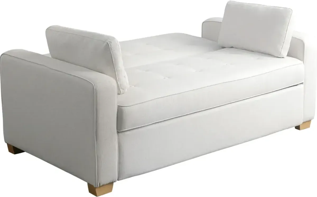 Serta Westly Queen Convertible Sofa Bed - Cream