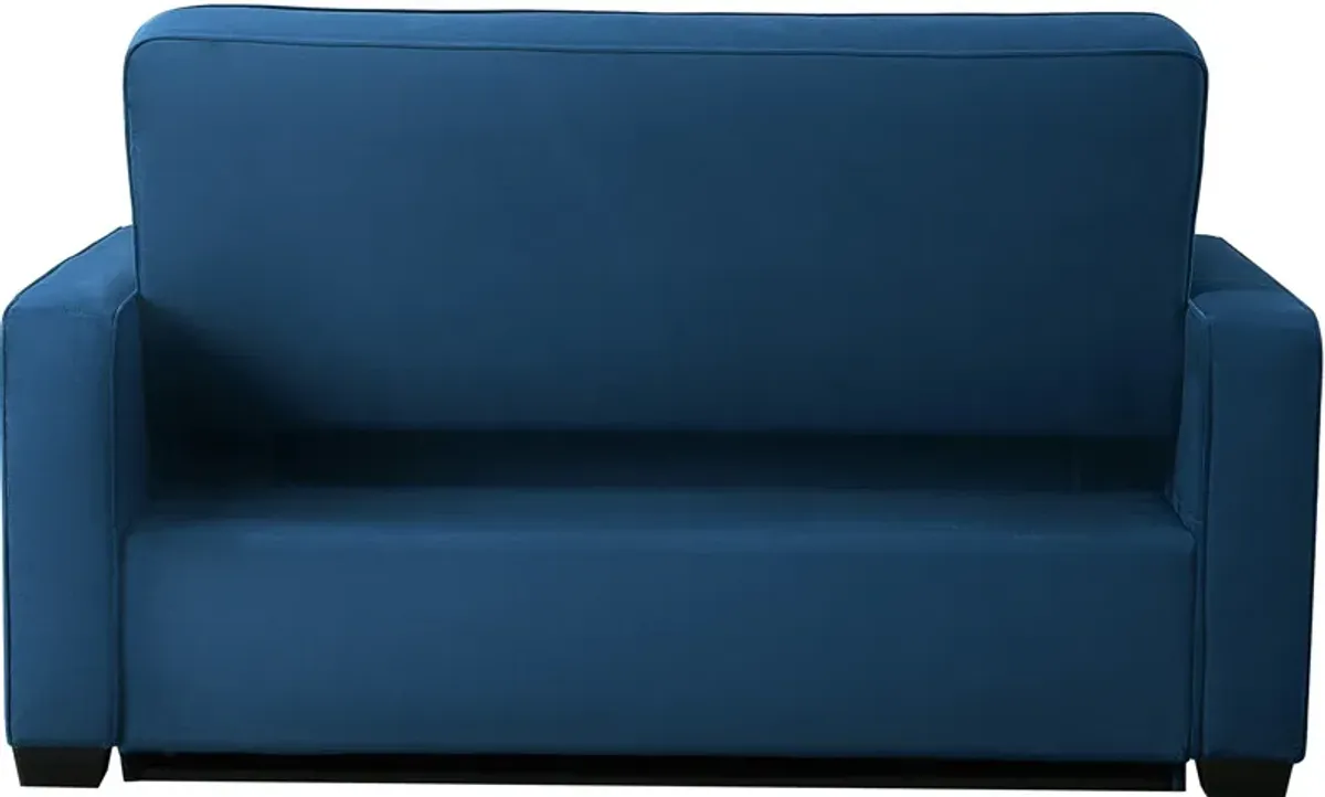 Serta Westly Full Convertible Sofa Bed - Navy