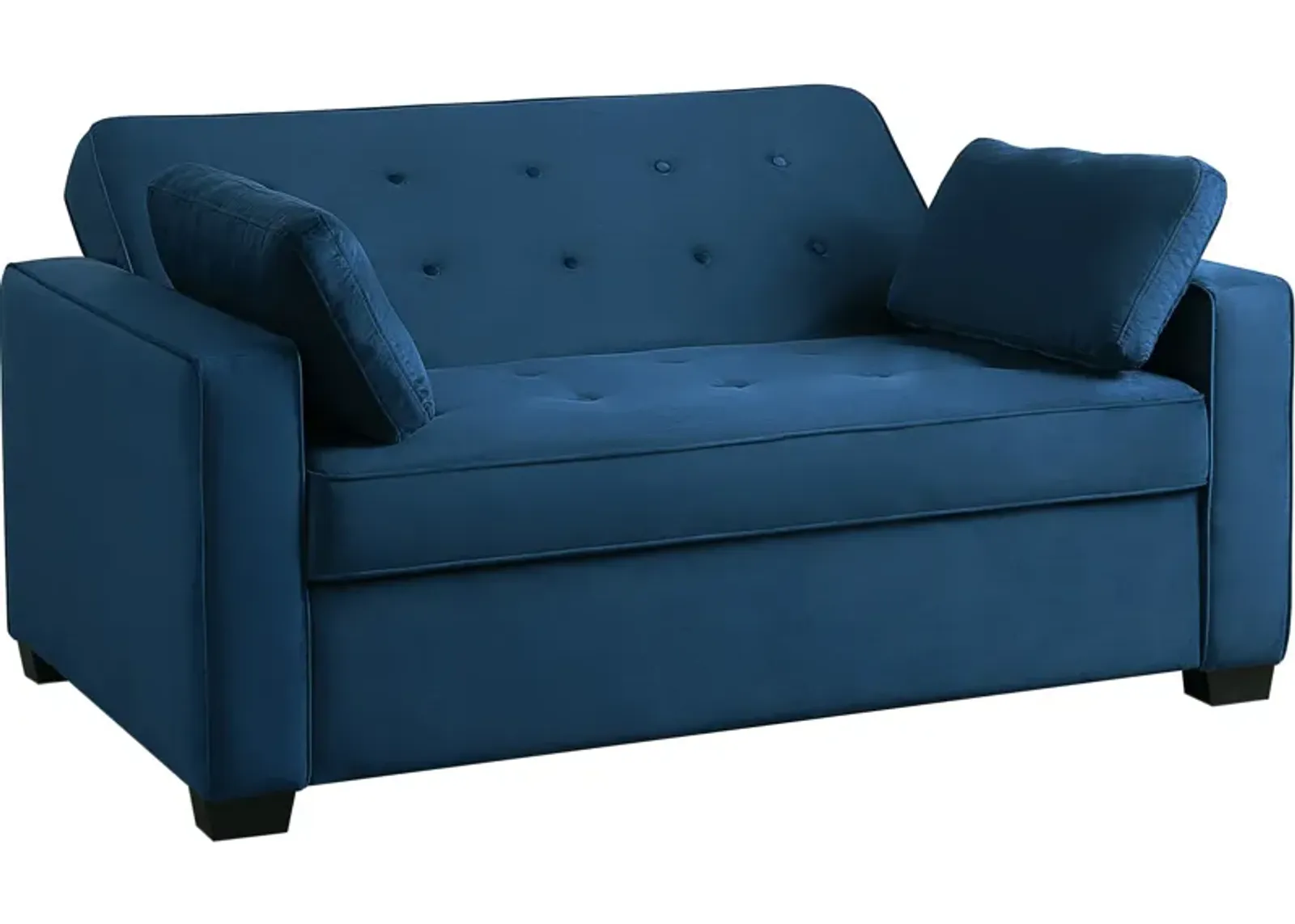 Serta Westly Full Convertible Sofa Bed - Navy